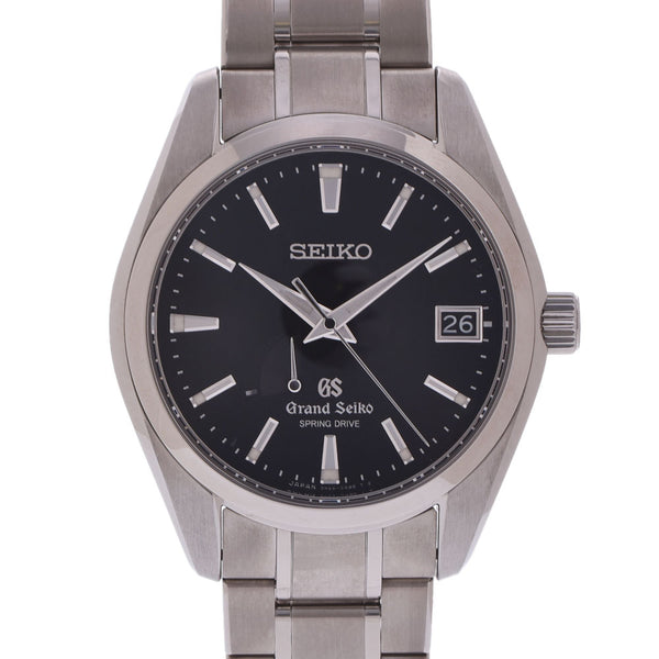 SEIKO Seiko Grand Seiko Master Shop Limited Back Skek SBGA041 Men's Titanium Watch Automatic Black Dial A Rank Used Ginzo