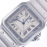 Cartier Cartier Santo Sugarbe LM W20060D6 Boys SS Watch Quartz Ivory Dial A Rank Used Ginzo