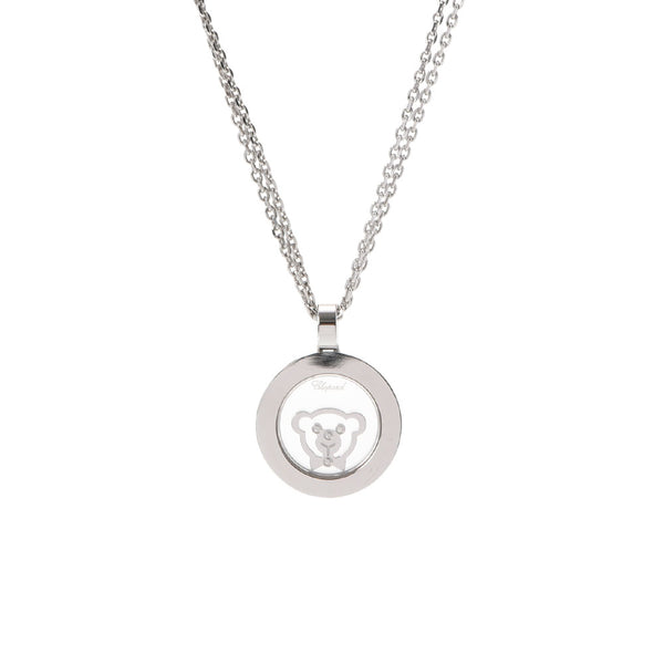 CHOPARD Chopard Happy Teddy Bear Ladies K18WG/Diamond Necklace A Rank used Ginzo