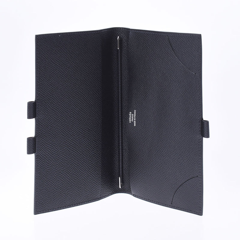 爱马仕爱马仕议程黑色X雕刻（2016年左右）中性vo Epson笔记本封面未使用的Ginzo