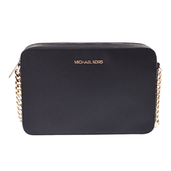 Ginzo used MICHAEL KORS Michael Course Outlet 35T8GTTC9L Black Leather Shoulder Bag [Mother's Day 50,000 or less]