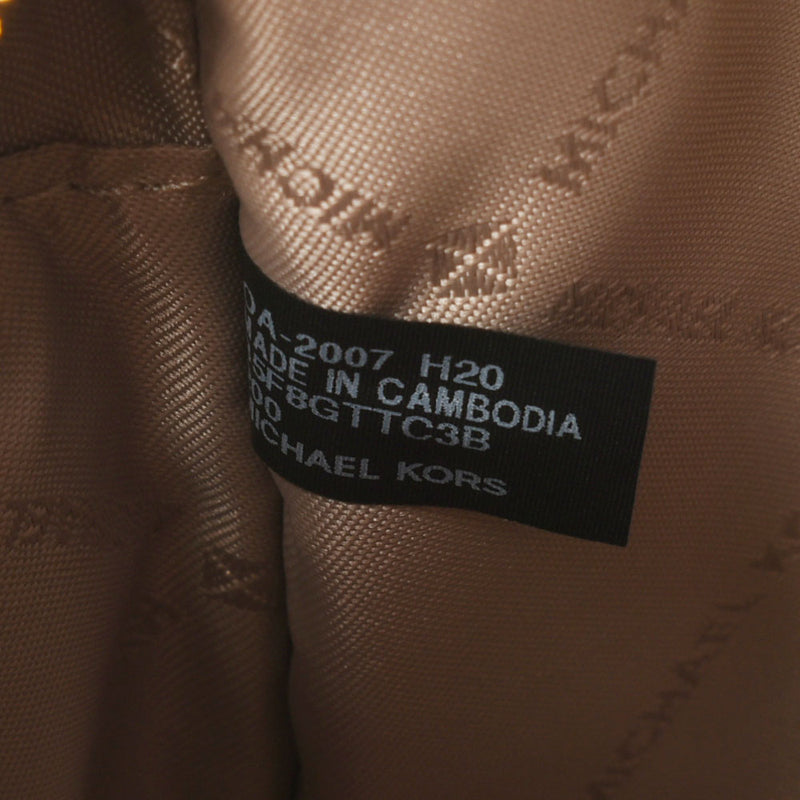 MICHAEL KORS マイケルコース MKロゴ アウトレット 茶 ゴールド金具 35F8GTTC3B レディース PVC ショルダーバッグ 未使用 銀蔵