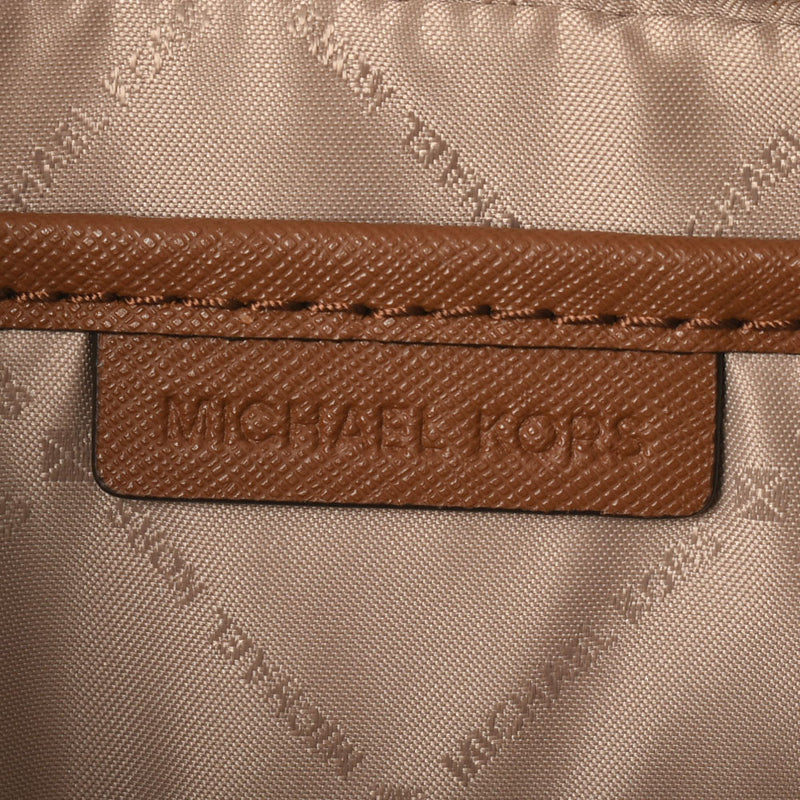 MICHAEL KORS マイケルコース MKロゴ アウトレット 茶 ゴールド金具 35F8GTTC3B レディース PVC ショルダーバッグ 未使用 銀蔵