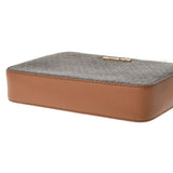 MICHAEL KORS マイケルコース MKロゴ アウトレット 茶 ゴールド金具 35F8GTTC3B レディース PVC ショルダーバッグ 未使用 銀蔵