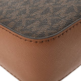 MICHAEL KORS マイケルコース MKロゴ アウトレット 茶 ゴールド金具 35F8GTTC3B レディース PVC ショルダーバッグ 未使用 銀蔵