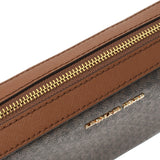 MICHAEL KORS マイケルコース MKロゴ アウトレット 茶 ゴールド金具 35F8GTTC3B レディース PVC ショルダーバッグ 未使用 銀蔵