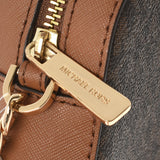 MICHAEL KORS マイケルコース MKロゴ アウトレット 茶 ゴールド金具 35F8GTTC3B レディース PVC ショルダーバッグ 未使用 銀蔵