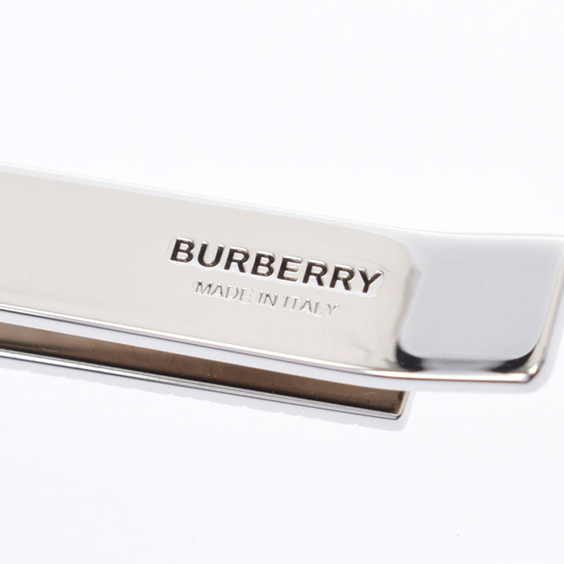 BURBERRY バーバリー チェックエングレイブ シルバー金具 メンズ タイピン 未使用 銀蔵