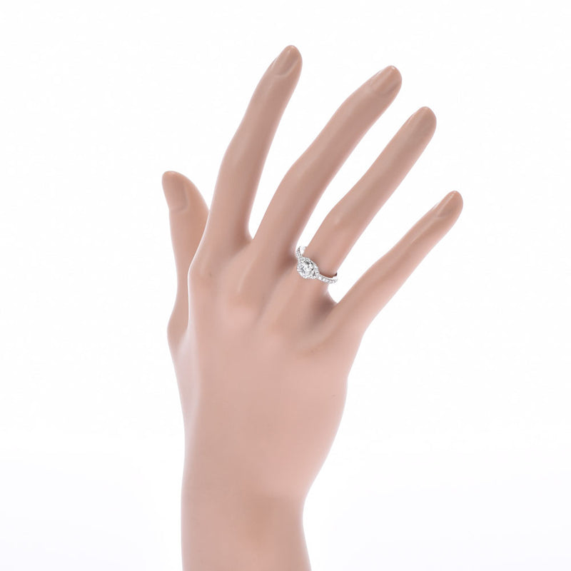 Chaumet鞋Morin Damul Solitere Diamond 0.34CT D-VS2-EX No. 7女士PT950 RING / RING A等级二手Ginzo