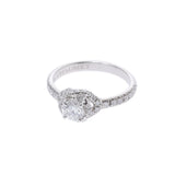 CHAUMET Shoe Morin Damul Solitere Diamond 0.34CT D-VS2-EX No. 7 Ladies PT950 Ring / Ring A Rank Used Ginzo