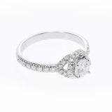 Chaumet鞋Morin Damul Solitere Diamond 0.34CT D-VS2-EX No. 7女士PT950 RING / RING A等级二手Ginzo