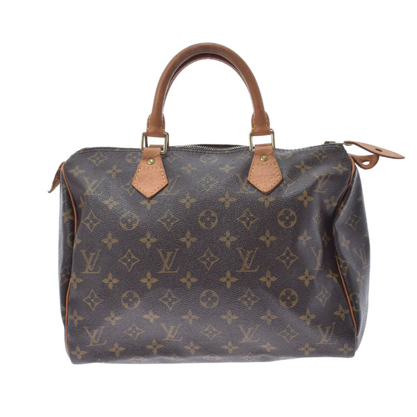 LOUIS VUITTON Louis Vuitton Monogram Speedy 30 Brown M41526 Ladies Monogram Canvas Handbag B Rank used Ginzo