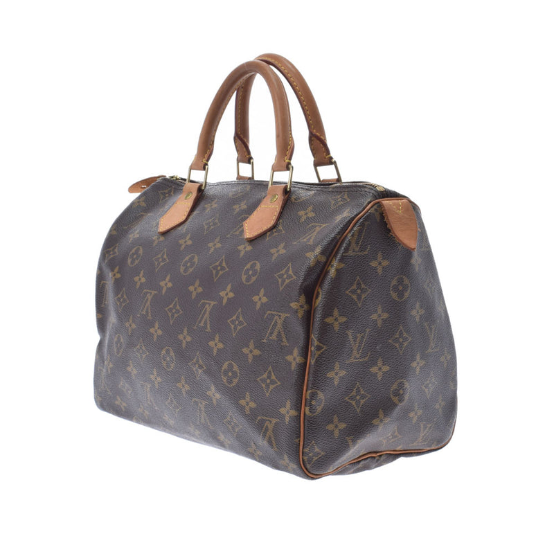 LOUIS VUITTON Louis Vuitton Monogram Speedy 30 Brown M41526 Ladies Monogram Canvas Handbag B Rank used Ginzo