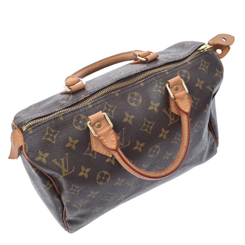 LOUIS VUITTON Louis Vuitton Monogram Speedy 30 Brown M41526 Ladies Monogram Canvas Handbag B Rank used Ginzo