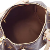 路易威顿路易斯·维顿（Louis Vuitton）会标迅速25棕色M41109女士会标帆布手提包未使用的金佐（Ginzo）