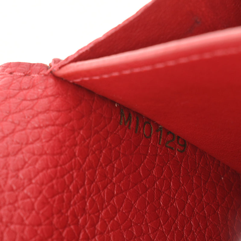 LOUIS VUITTON Louis Vuitton Portofoille Capsine Scarlet M63738 Ladies Torillon Leather Long Wallet B Rank Used Ginzo