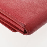 LOUIS VUITTON Louis Vuitton Portofoille Capsine Scarlet M63738 Ladies Torillon Leather Long Wallet B Rank Used Ginzo