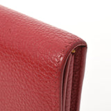 LOUIS VUITTON Louis Vuitton Portofoille Capsine Scarlet M63738 Ladies Torillon Leather Long Wallet B Rank Used Ginzo