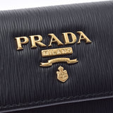 PRADA プラダ 6連キーケース  黒 1PG222 ユニセックス カーフ キーケース 未使用 銀蔵