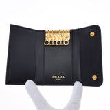 PRADA Prada 6 -key case Black 1PG222 Unisex calf key case unused Ginzo