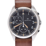 HAMILTON Hamilton Aviation Pioneer H76522531 Men's SS/Leather Watch Quartz Black Dial A Rank used Ginzo