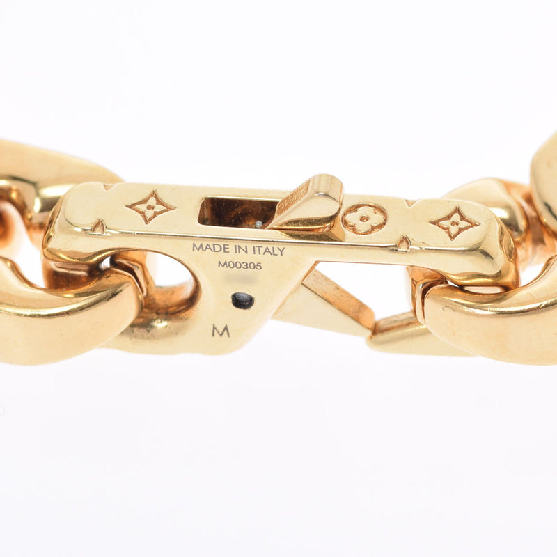 路易威顿路易·维顿黄铜链链徽标/会标金支架M00305男手镯AB级使用Ginzo