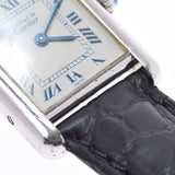 Cartier Cartier Mast Tank Vermey Yin Ladies SV/Leather Watch Quartz White Dial AB Rank Used Ginzo