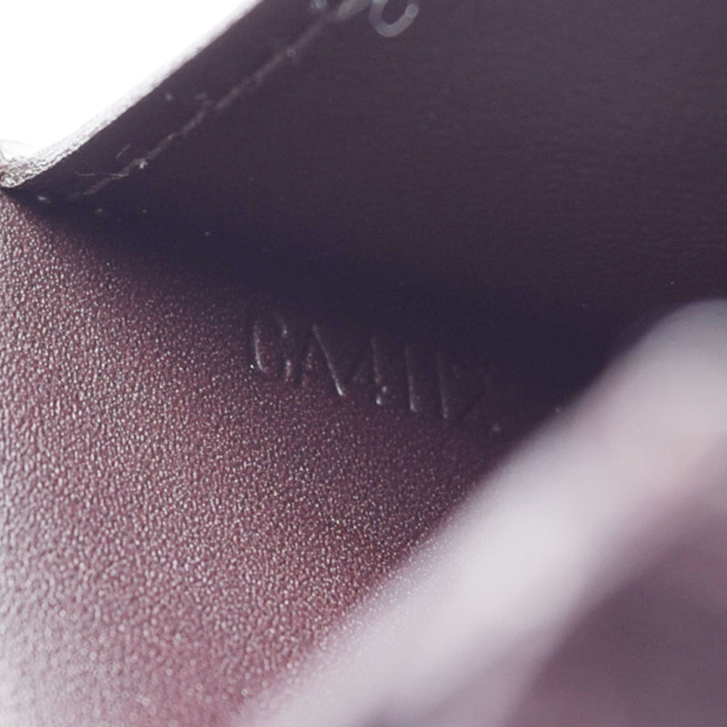 路易威顿路易斯·维尔尼·韦尼·埃纳维（Louis Vuitton）anverop cartouvisit卡盒Amarant M91409女士会标Monogram verni未使用的Ginzo