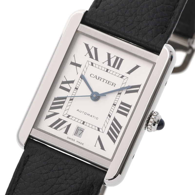Cartier Cartier Tank Mast Watch WSTA0040 Men's SS/Leather Watch Automatic Silver Dial A Rank used Ginzo