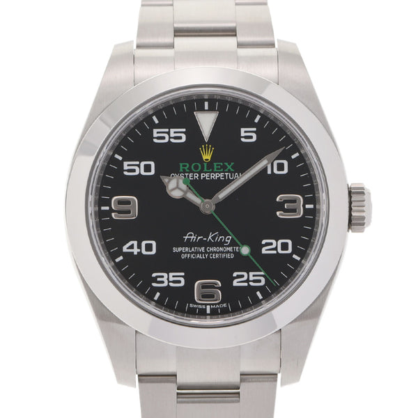 【現金特価】ROLEX ロレックス エアキング 116900 メンズ SS 腕時計 自動巻き 黒文字盤 未使用 銀蔵