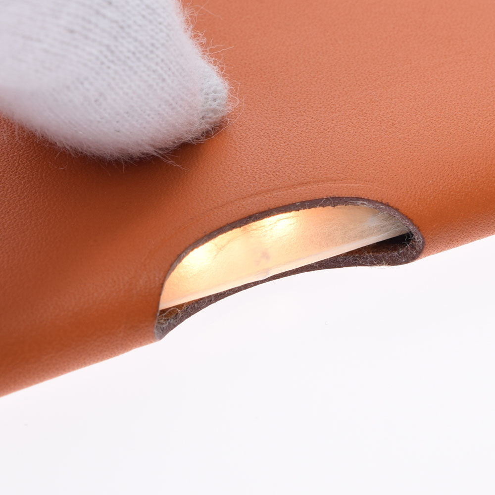 エルメスランプドポッシュ ポケットライト オレンジ レディース レザー