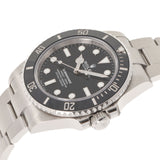 [Cash special price] ROLEX Rolex Submarina Black Bezel 124060 Men's SS Watch Automatic Black Dial Unused Ginzo