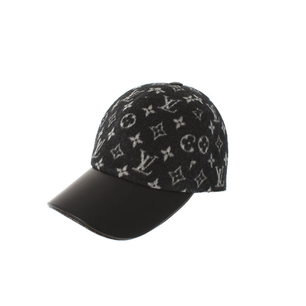 LOUIS VUITTON Louis Vuitton Carry On Black Size M M76712 Men's Wool 100 % (100 % lining silk) Cap AB Rank Used Ginzo