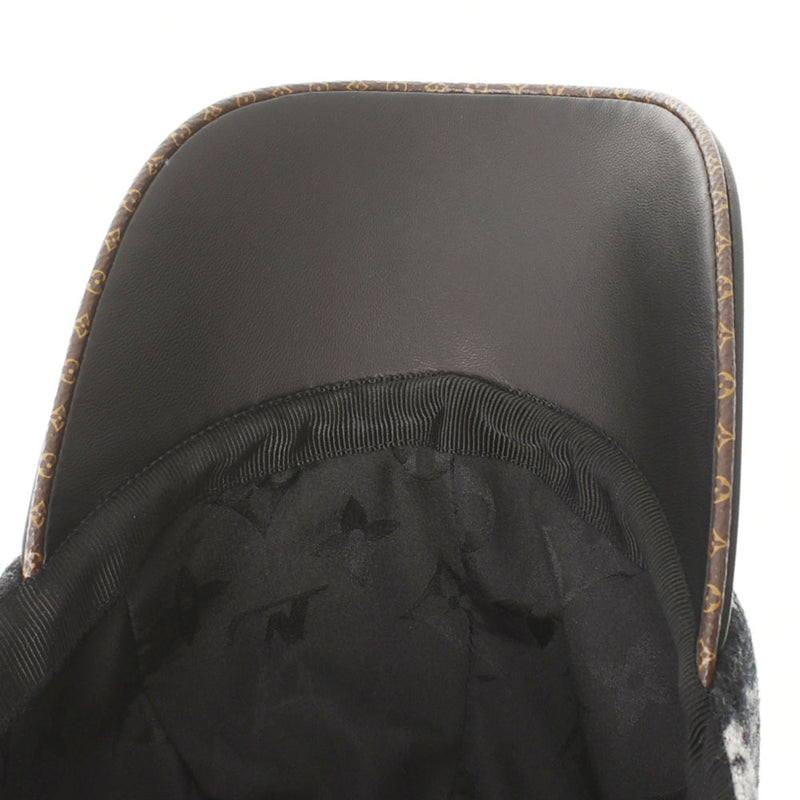 LOUIS VUITTON Louis Vuitton Carry On Black Size M M76712 Men's Wool 100 % (100 % lining silk) Cap AB Rank Used Ginzo