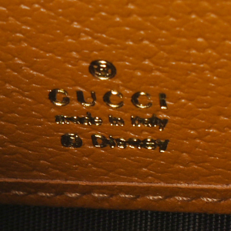 Gucci Gucci Mickey Mouse Disney Collaboration Beige 602532 MINISE MINI GG SPREM CANVAS长钱包未使用的Ginzo