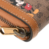 GUCCI Gucci Mickey Mouse Disney Collaboration Beige 602532 Unisex Mini GG Sprem Canvas Long Wallet Unused Ginzo