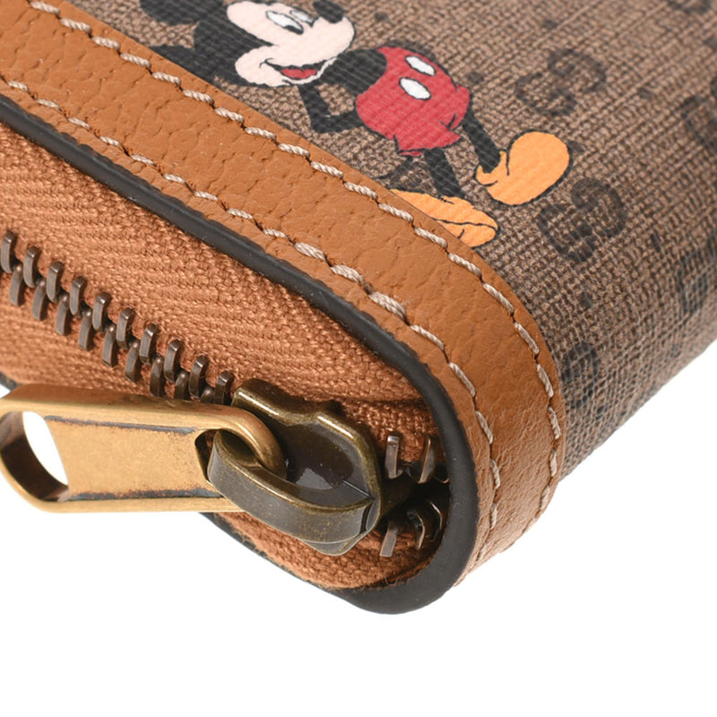 Gucci Gucci Mickey Mouse Disney Collaboration Beige 602532 MINISE MINI GG SPREM CANVAS长钱包未使用的Ginzo