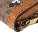 GUCCI Gucci Mickey Mouse Disney Collaboration Beige 602532 Unisex Mini GG Sprem Canvas Long Wallet Unused Ginzo