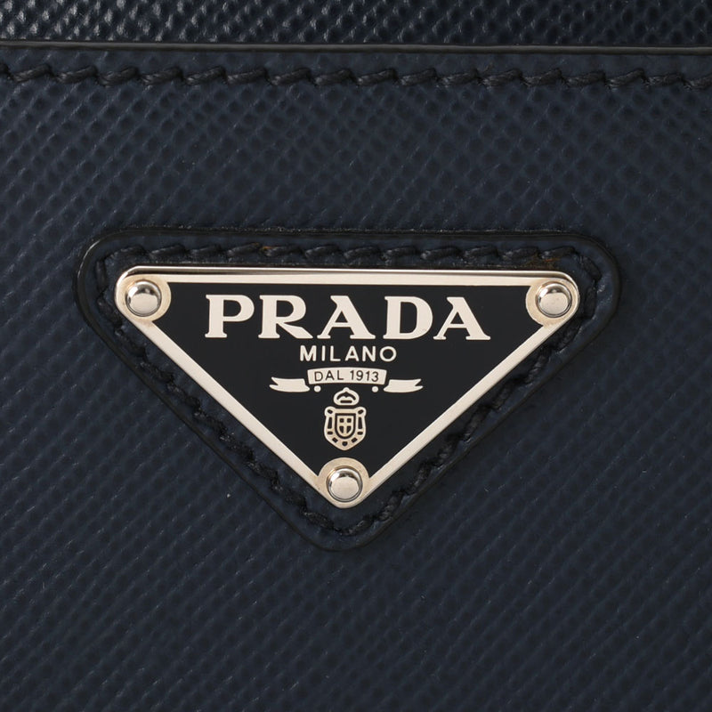 PRADA Prada Briefcase Navy Men's Safiano Business Bag A Rank used Ginzo