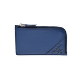 PRADA Prada Blue 2MC021 Men's Leather Coin Case Unused Ginzo