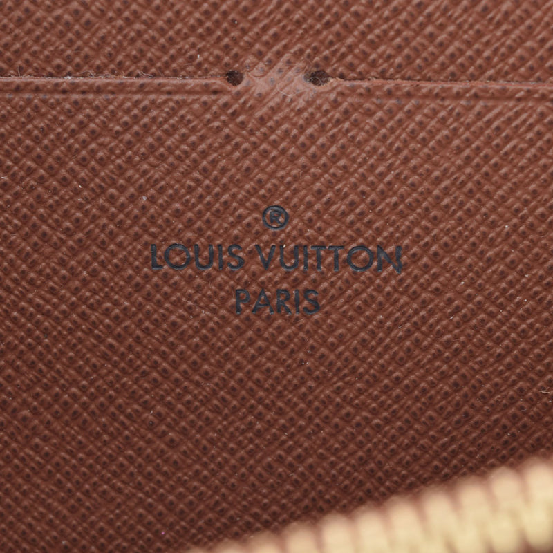 LOUIS VUITTON ルイヴィトン モノグラム ジッピーウォレット  ブラウン M42616 ユニセックス モノグラムキャンバス 長財布 Bランク 中古 銀蔵