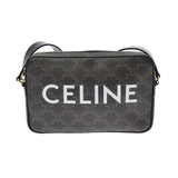 CELINE セリーヌ プリントミディアム 黒 194502CIM レディース トリオンフキャンバス/PVC メッセンジャーバッグ Aランク 中古 銀蔵