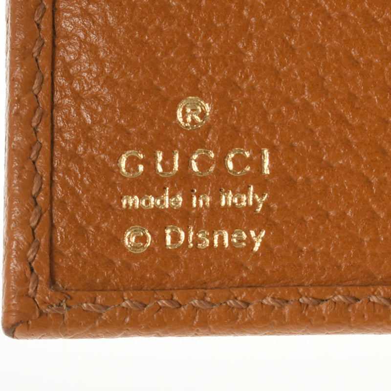 GUCCI グッチ DISNEYコラボ ブラウン ベージュ 602549 メンズ GGスプリームキャンバス  二つ折り財布 Aランク 中古 銀蔵