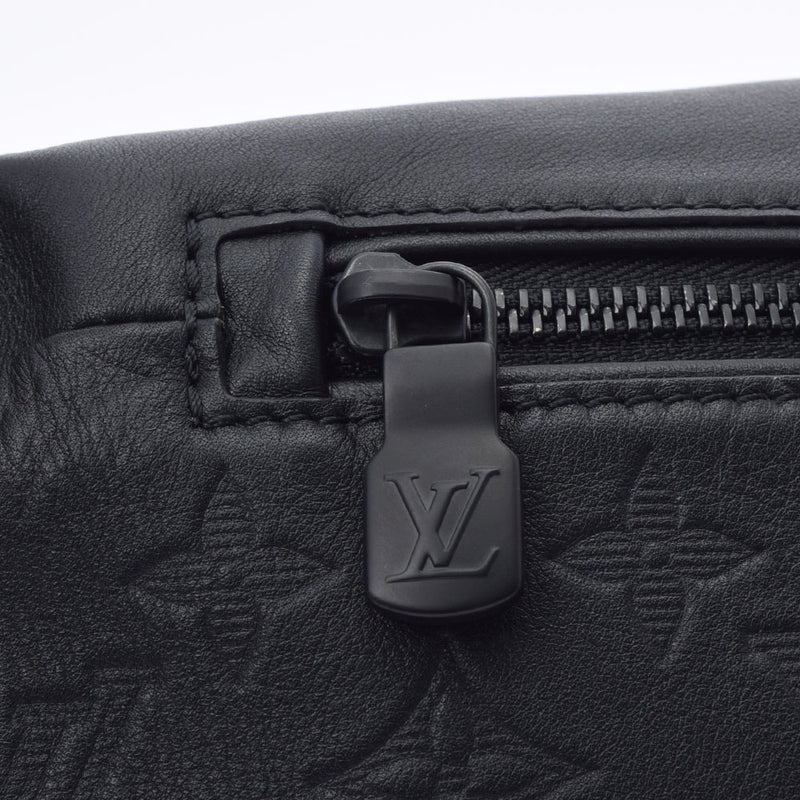 LOUIS VUITTON ルイヴィトン モノグラム シャドウ ディスカバリーバムバッグNM 黒 M44388 メンズ レザー ボディバッグ ABランク 中古 銀蔵