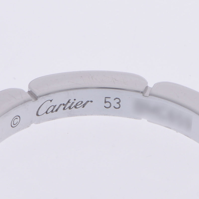 CARTIER カルティエ マイヨールパンテール #53 メンズ K18ホワイトゴールド リング・指輪 Aランク 中古 銀蔵