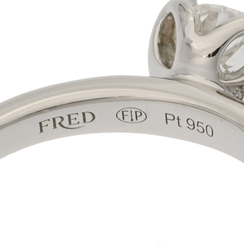 FRED フレッド デルフィーヌリング 0.50ct G-VS1 #47 6号 レディース Pt950プラチナ リング・指輪 Aランク 中古 銀蔵