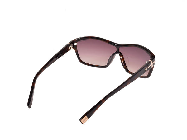 Trussardi Sunglasses Tortoiseshell TR12876 HV One Lens Type Men Women Ladies New TRUSSARDI Case with Ginzo