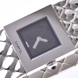 CHANEL Chanel matelasse Lady's SS watch quartz lindera board A rank used silver storehouse
