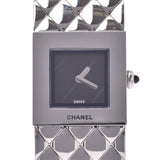 CHANEL Chanel matelasse Lady's SS watch quartz lindera board A rank used silver storehouse