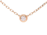 Cartier Diaman Léger De Necklace SM Ladies YG Diamond 2.7g A Rank Good Condition CARTIER Box Used Ginzo